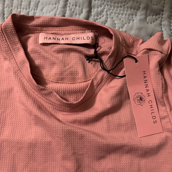 Hannah Childs Janelle Long Sleeve Mesh Tee Black S/M  Mauve S/M $75 for both - Picture 3 of 6